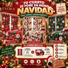 Combo Cortinas y Cobija Navideña