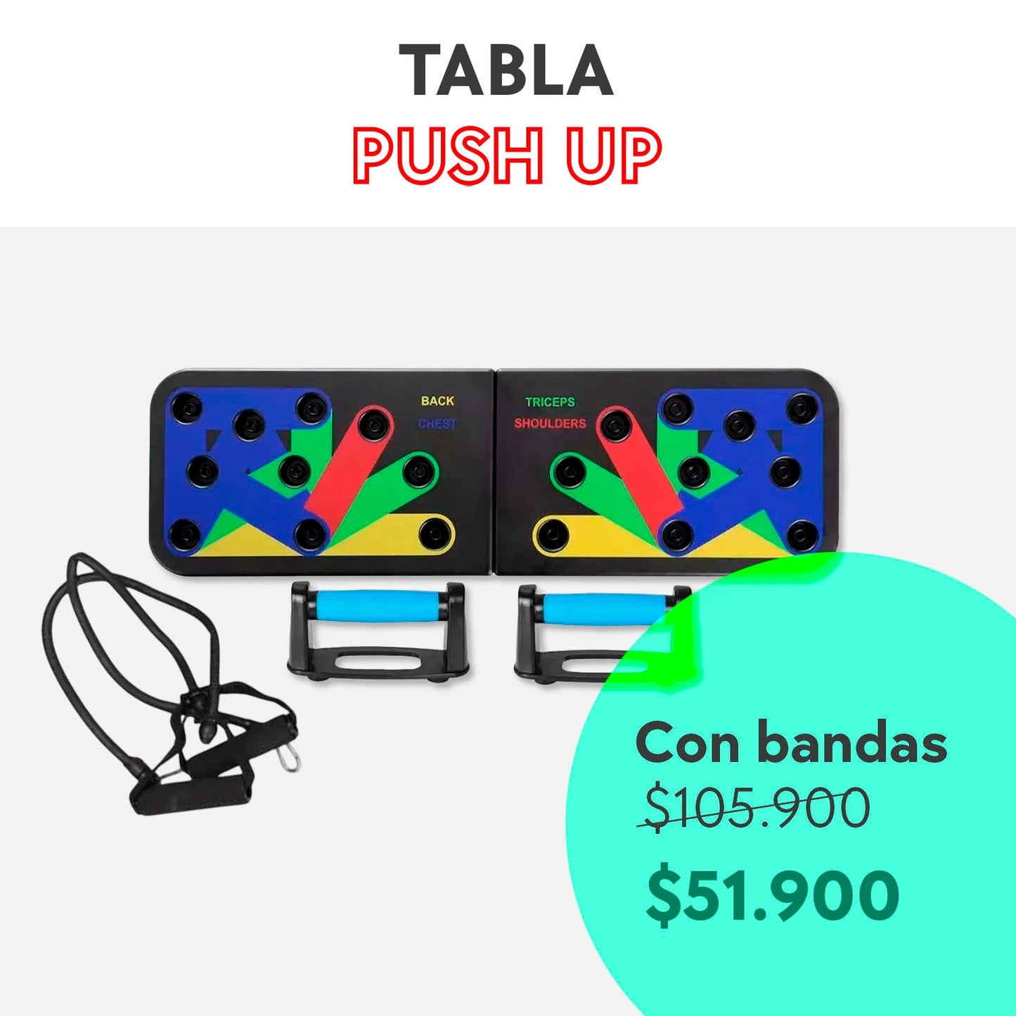 Tabla de flexiones 9 en 1 | Gimnasio en casa