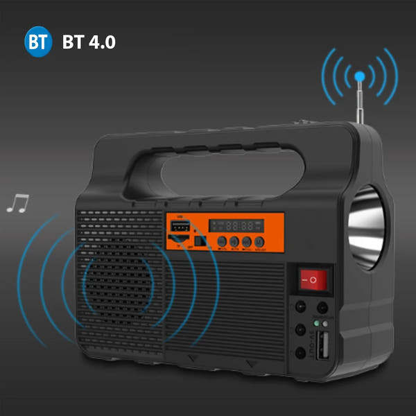 Mini Parlante con Panel Solar
