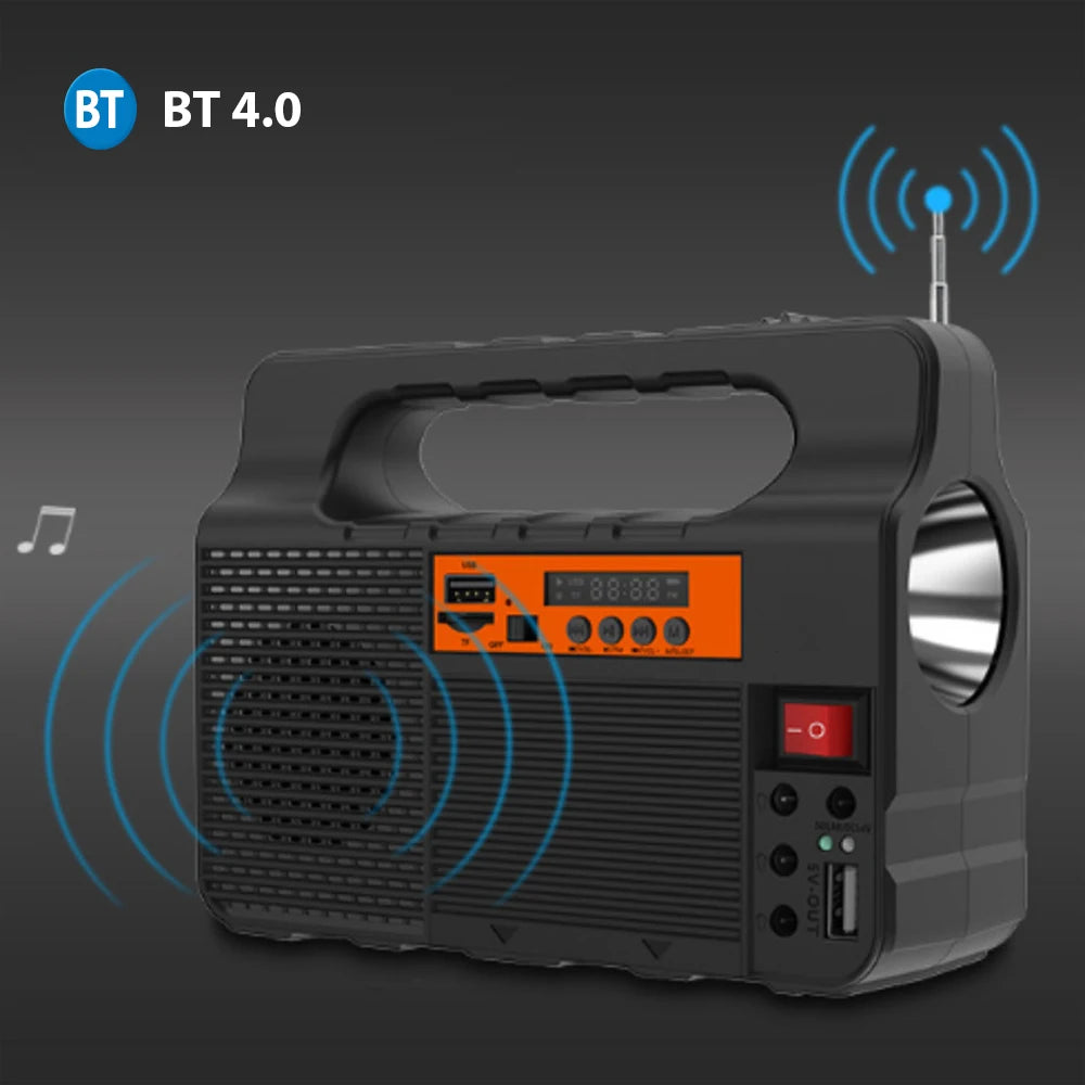 Mini Parlante con Panel Solar