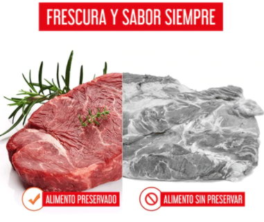 Selladora de Alimentos al Vacío con 25 bolsas