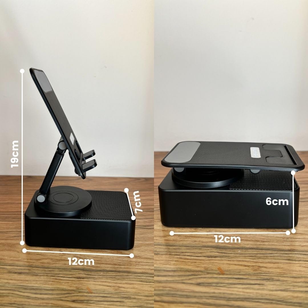Soporte de teléfono con bocina bluetooth