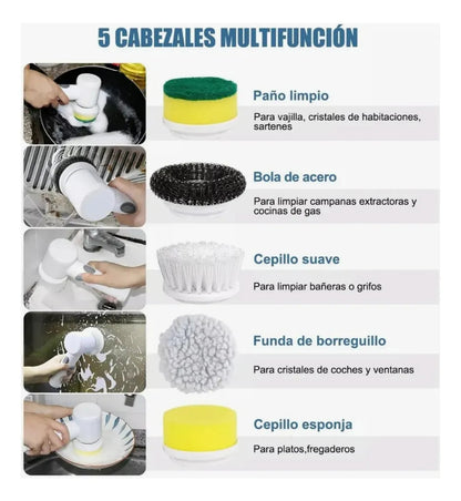 Cepillo Eléctrico Multifuncional 5 en 1