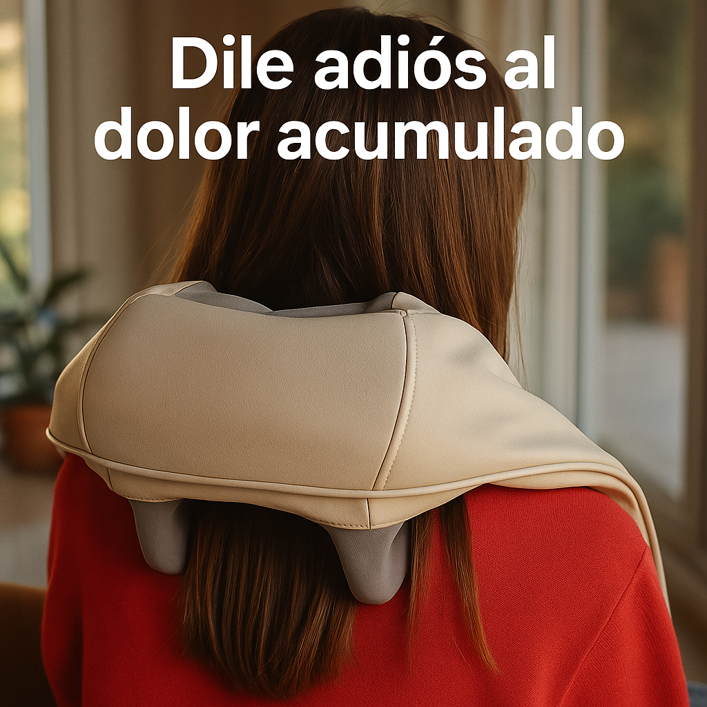 Masajeador para cuello y cervical con calor inalámbrico