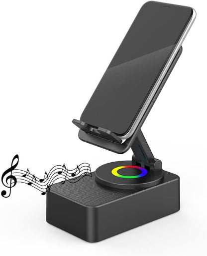 Soporte de teléfono con bocina bluetooth