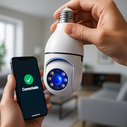 Foco cámara video vigilancia Full HD 360°