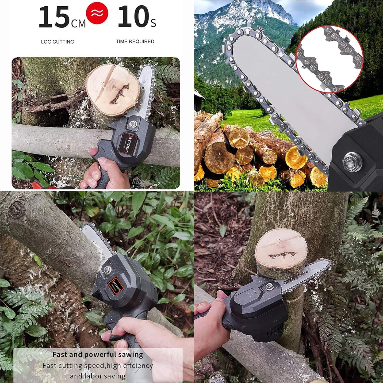 MOTOSIERRA DE MANO INALÁMBRICA