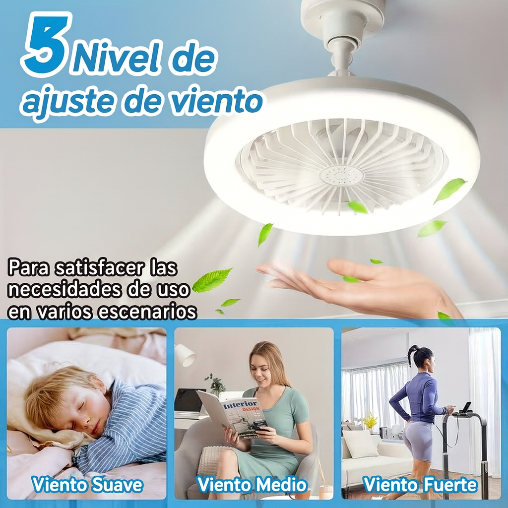 Foco ventilador de alta potencia de 5 niveles