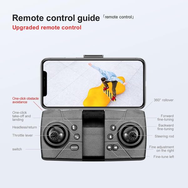 Drone Plegable Full HD con Cámara Dual