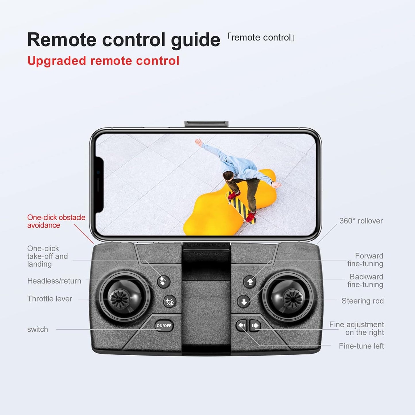 Drone Plegable Full HD con Cámara Dual