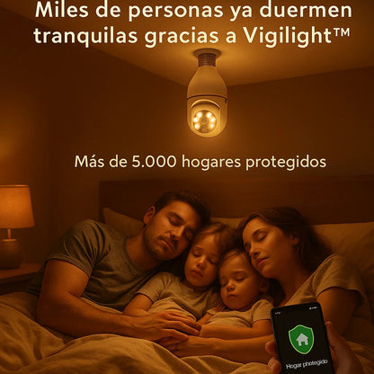Foco cámara video vigilancia Full HD 360°