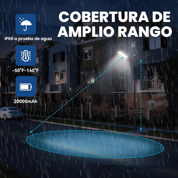 Lampara solar LED de 300W para exterior