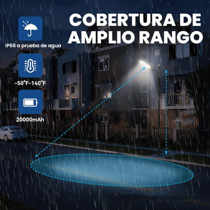 Lampara solar LED de 300W para exterior