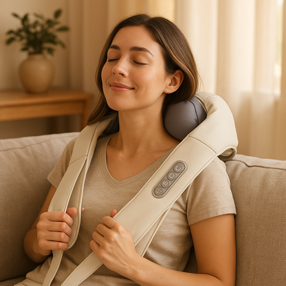 Masajeador para cuello y cervical con calor inalámbrico