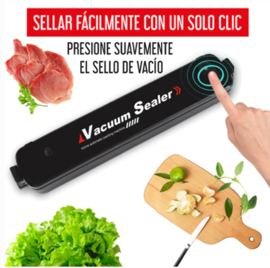 Selladora de Alimentos al Vacío con 25 bolsas