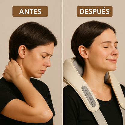 Masajeador para cuello y cervical con calor inalámbrico