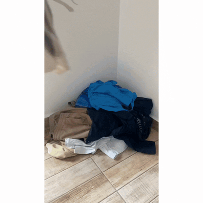 Organizador de tela plegable para ropa sucia