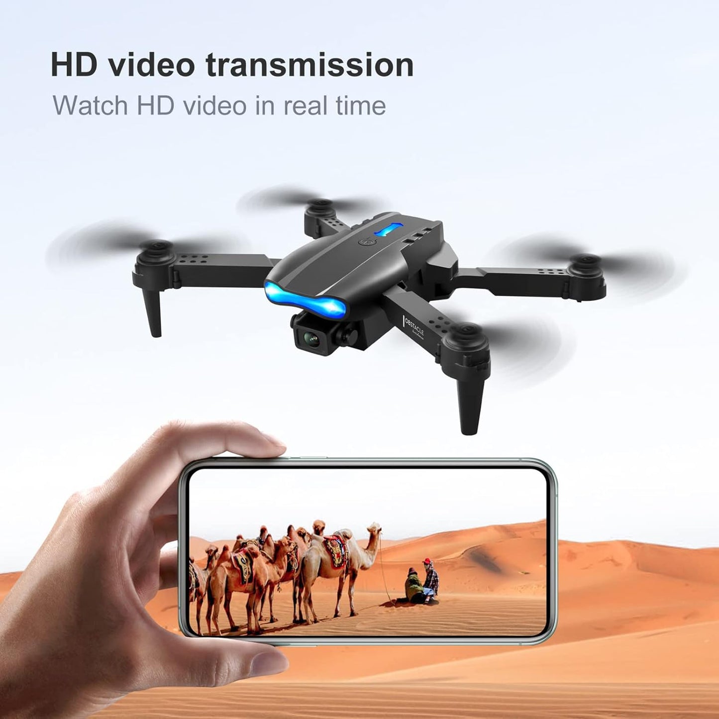Drone Plegable Full HD con Cámara Dual