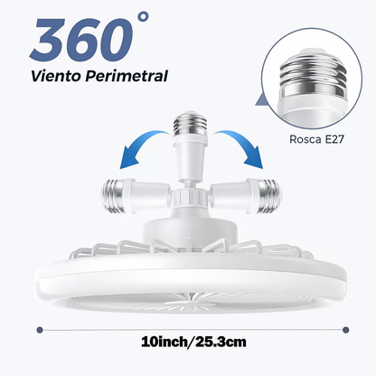 Foco ventilador de alta potencia de 5 niveles