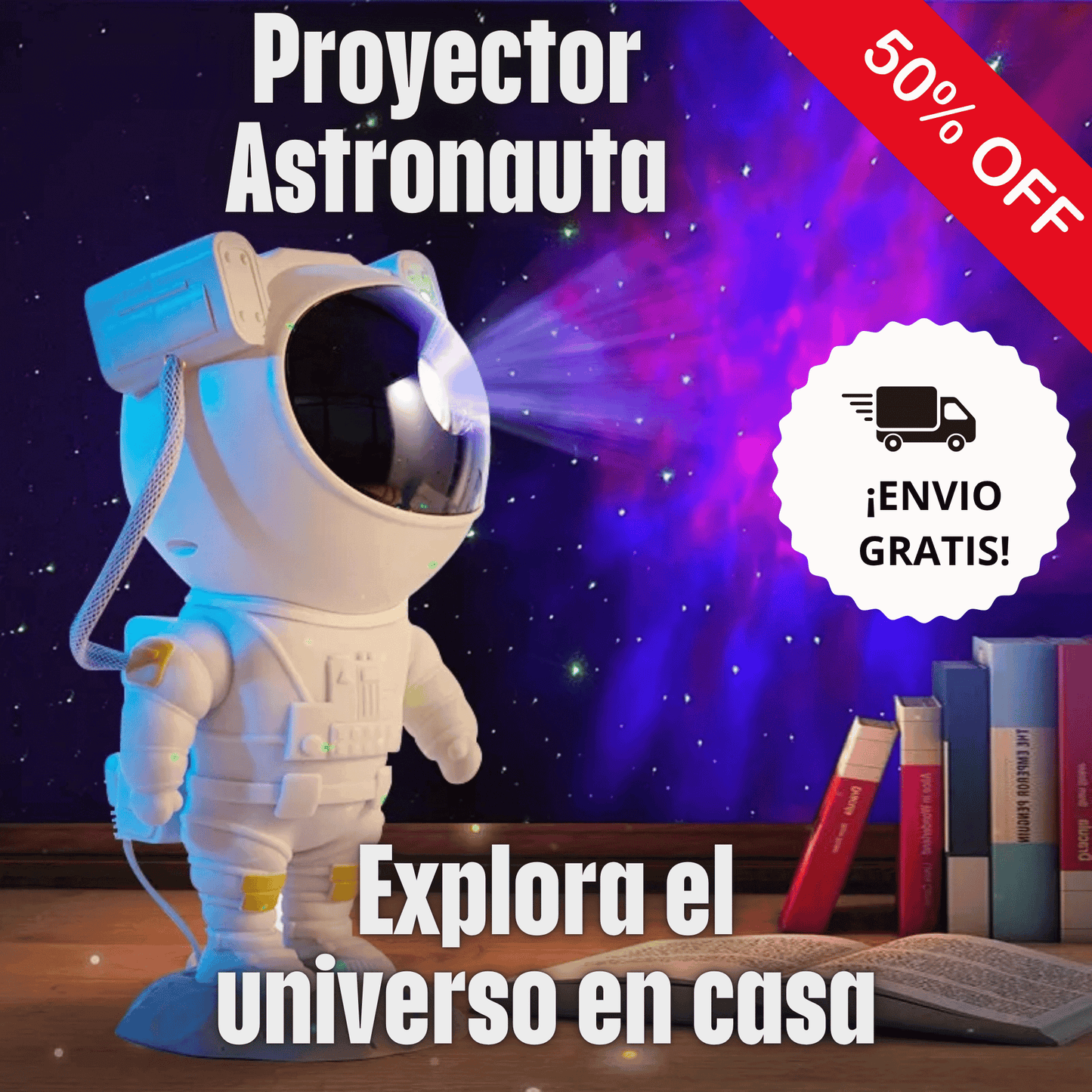 Proyector Astronauta LED