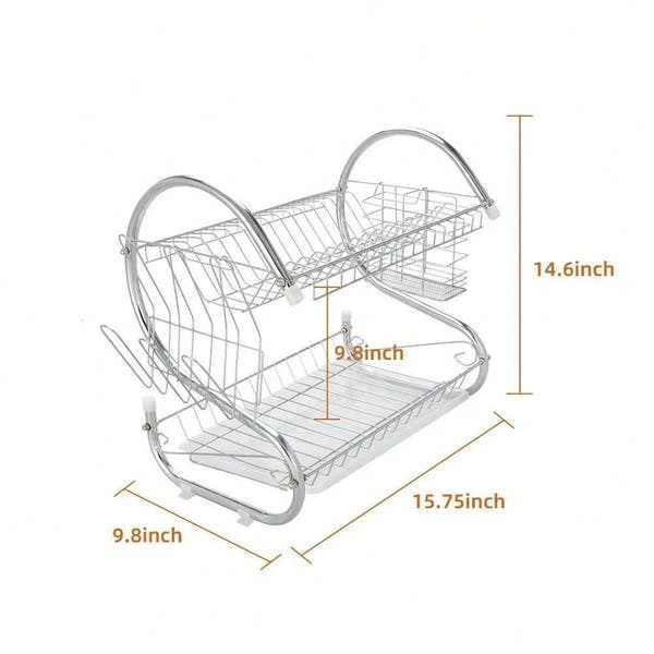 Rack de Secado de Platos Brillante