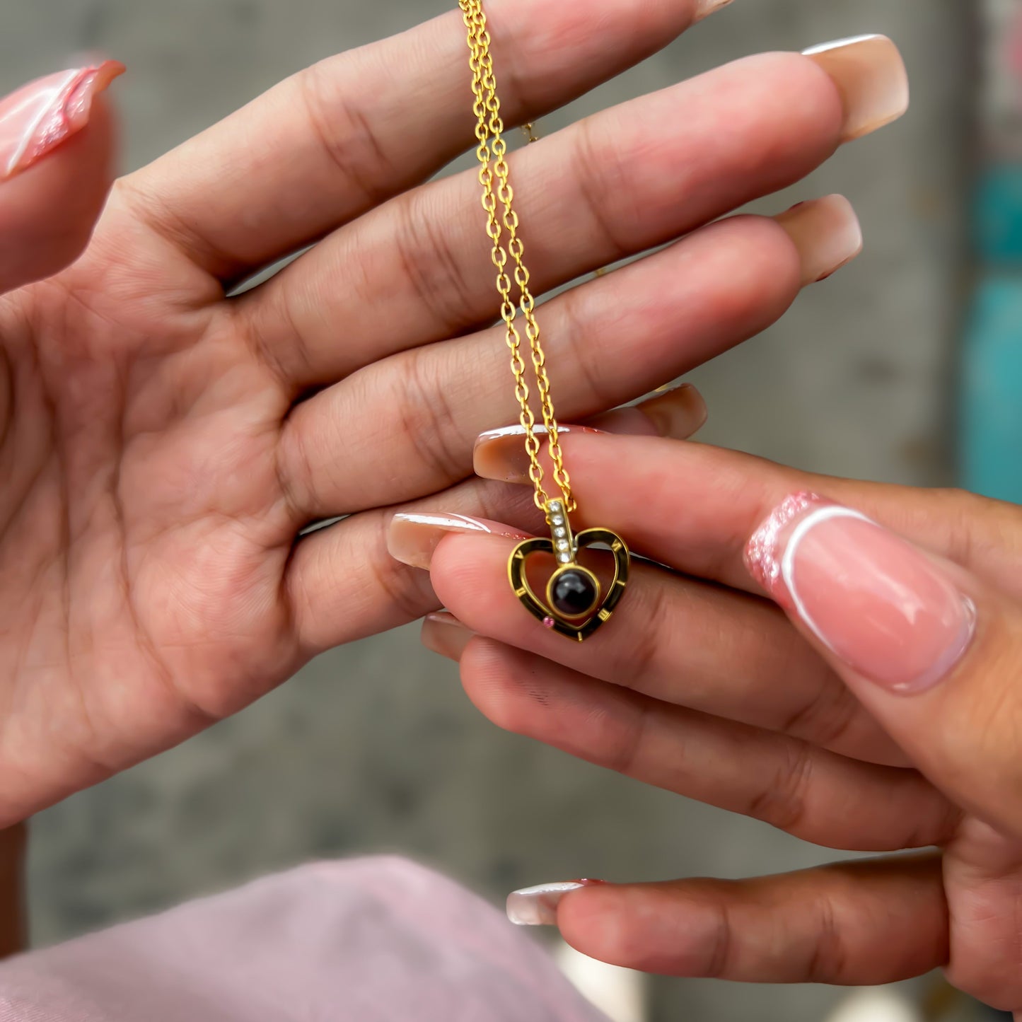 Collar Te amo en 100 idiomas de Plata