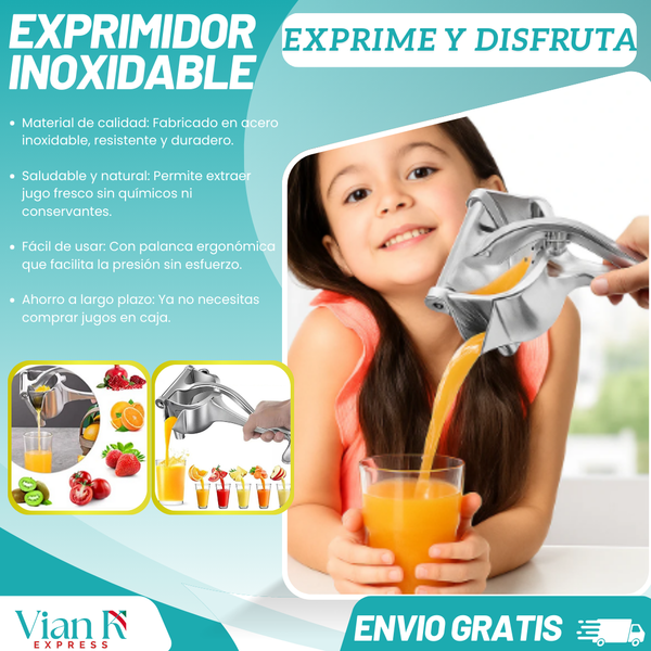 Exprimidor Inoxidable de Jugo Natural