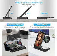 Cargador Inalámbrico Plegable 3 en 1