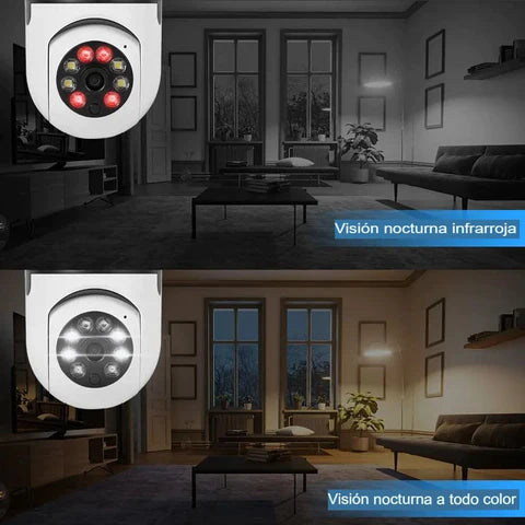 Foco cámara wifi 1080p 360°