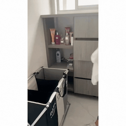 Organizador de tela plegable para ropa sucia
