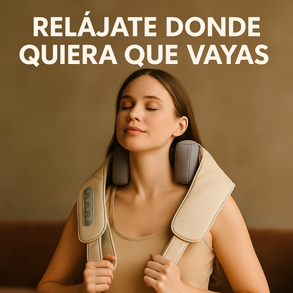 Masajeador para cuello y cervical con calor inalámbrico