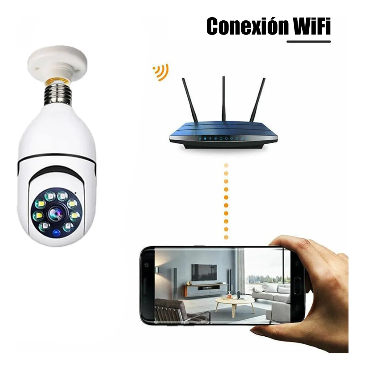 Foco Cámara de Seguridad Inteligente
