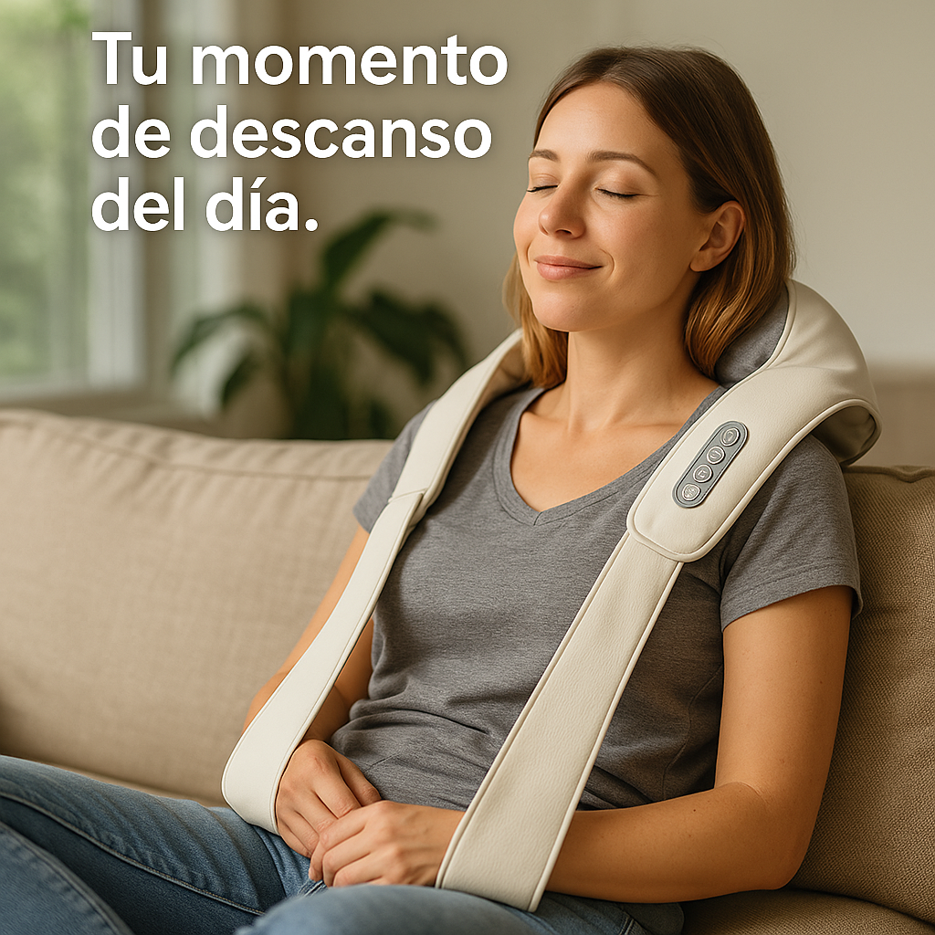 Masajeador para cuello y cervical con calor inalámbrico