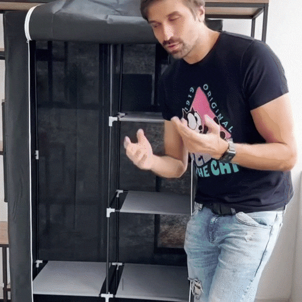 Armario Portátil Organizador Gris