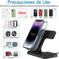 Cargador Inalámbrico Plegable 3 en 1
