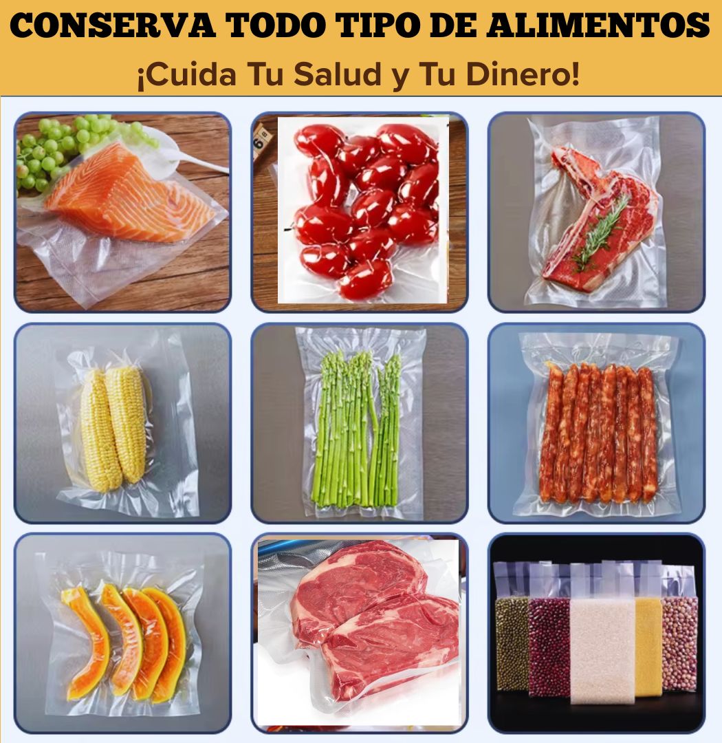 Selladora de Alimentos al Vacío con 25 bolsas