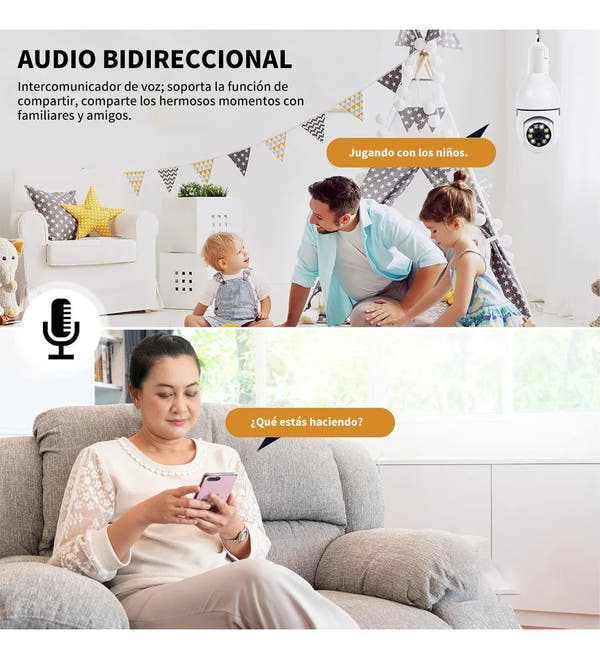Foco Cámara de Seguridad Inteligente