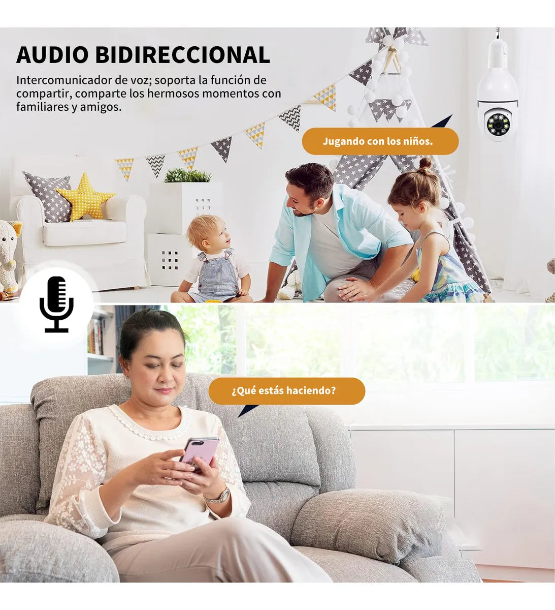 Foco Cámara de Seguridad Inteligente