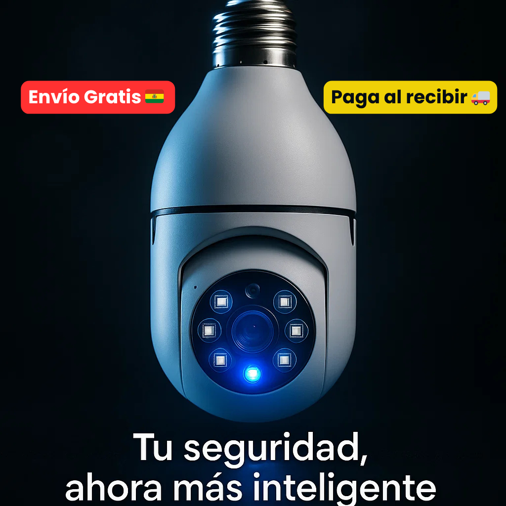 Foco cámara video vigilancia Full HD 360°