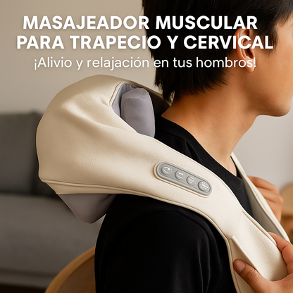 Masajeador para cuello y cervical con calor inalámbrico