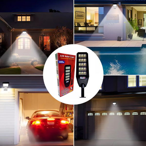 Lampara solar LED de 300W para exterior