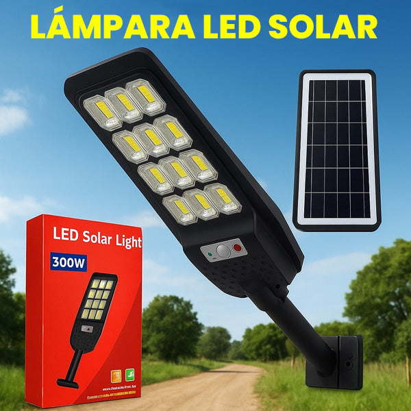 Lampara solar LED de 300W para exterior