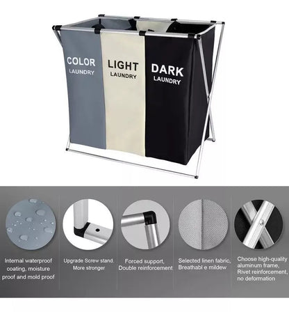 Organizador de tela plegable para ropa sucia