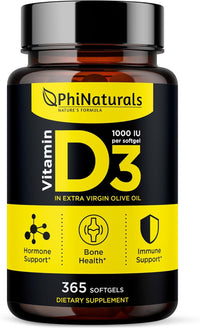 VITAMINA D3 FORTALECE HUESOS, SISTEMA INMUNE Y ÁNIMO | 160 CAPSULAS