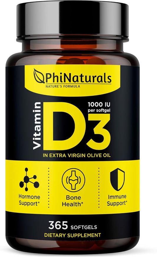 VITAMINA D3 FORTALECE HUESOS, SISTEMA INMUNE Y ÁNIMO | 160 CAPSULAS