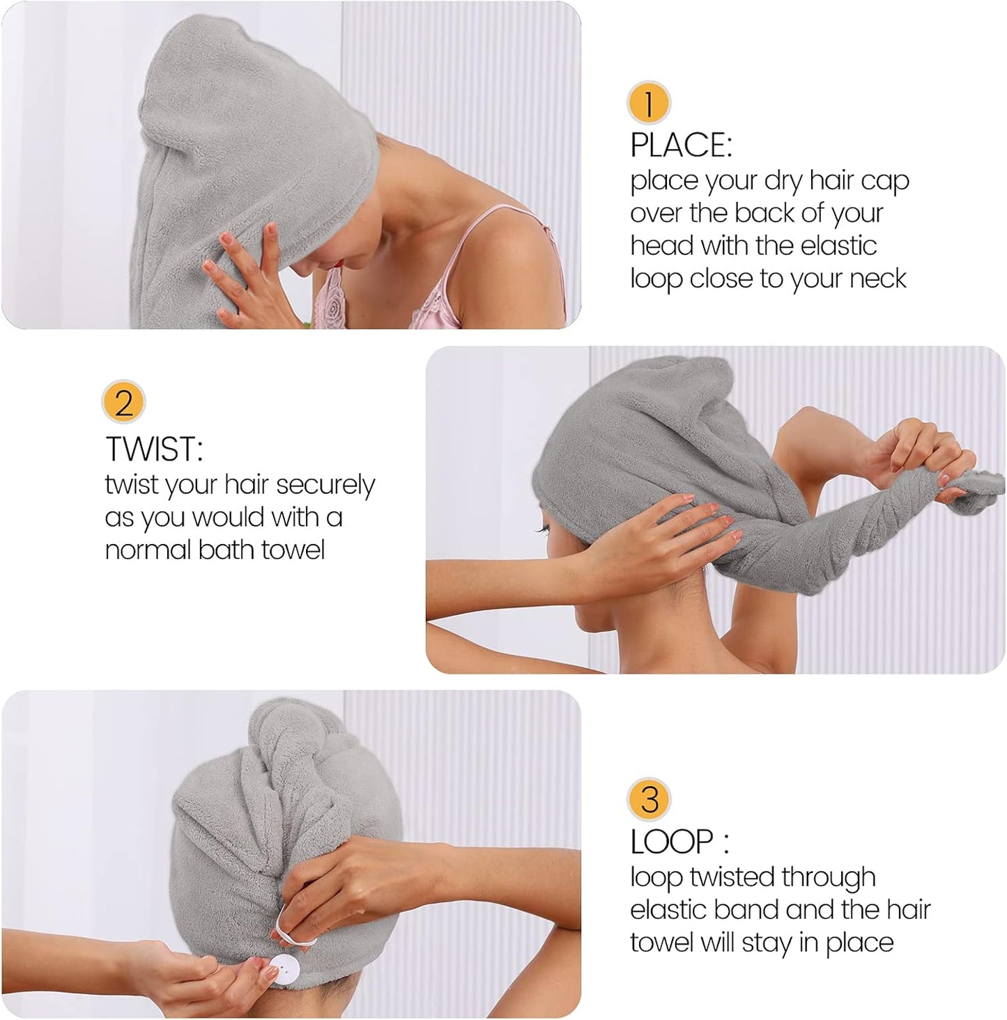 Toalla Secado Rápido para Cabello