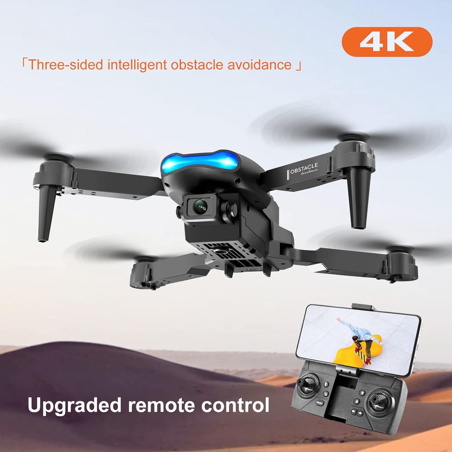 Drone Plegable Full HD con Cámara Dual