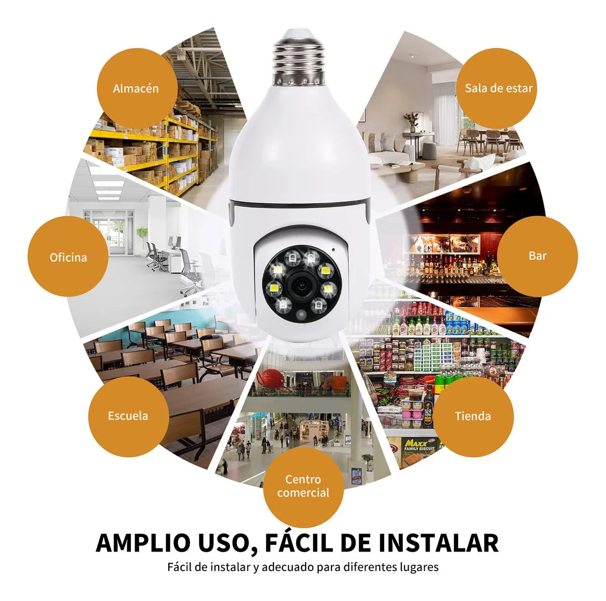 Foco Cámara de Seguridad Inteligente