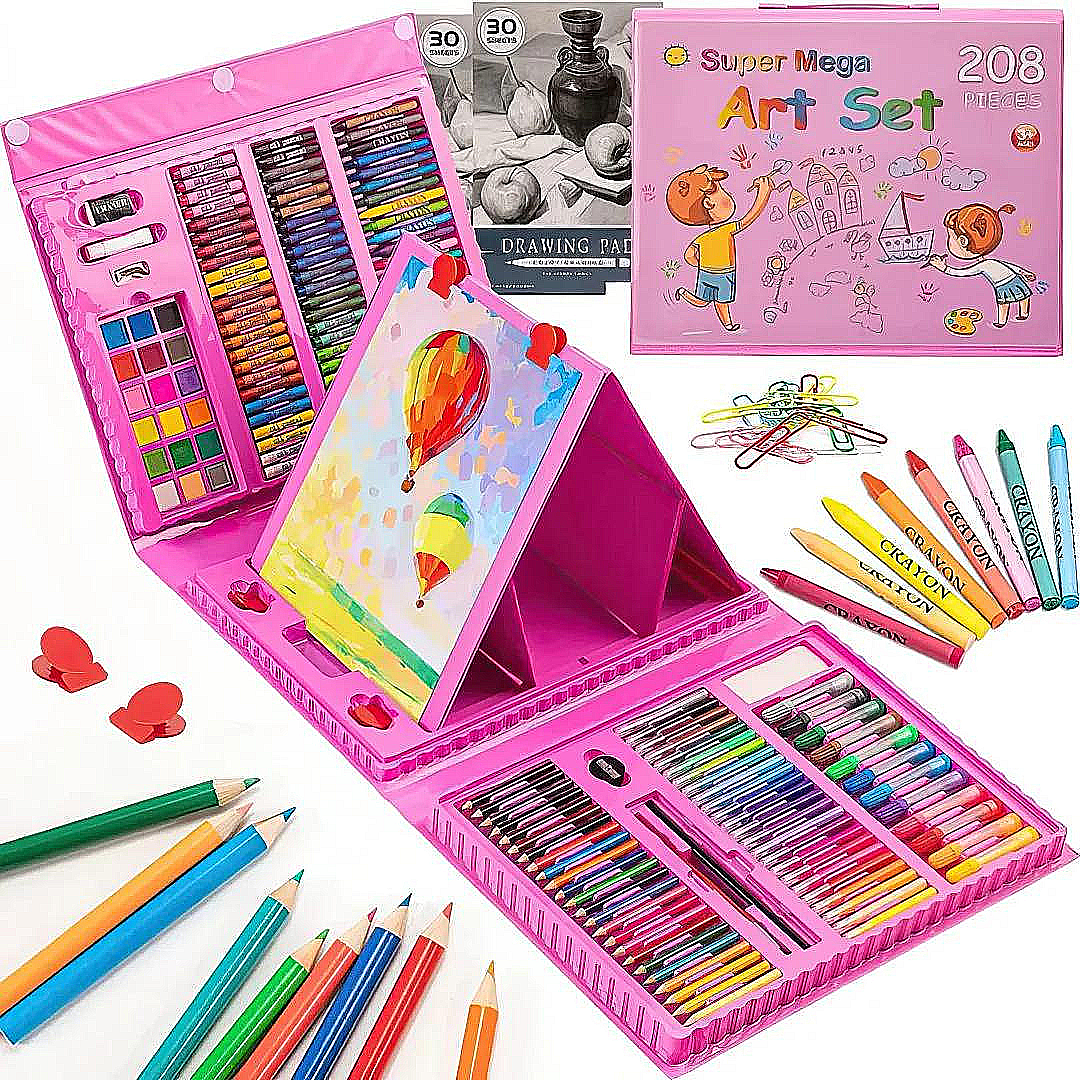 MEGA SET DE ARTE DE 208 PIEZAS