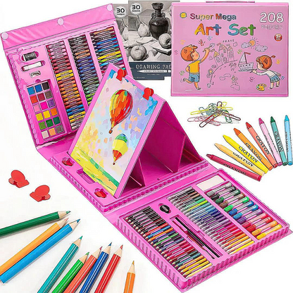 MEGA SET DE ARTE DE 208 PIEZAS